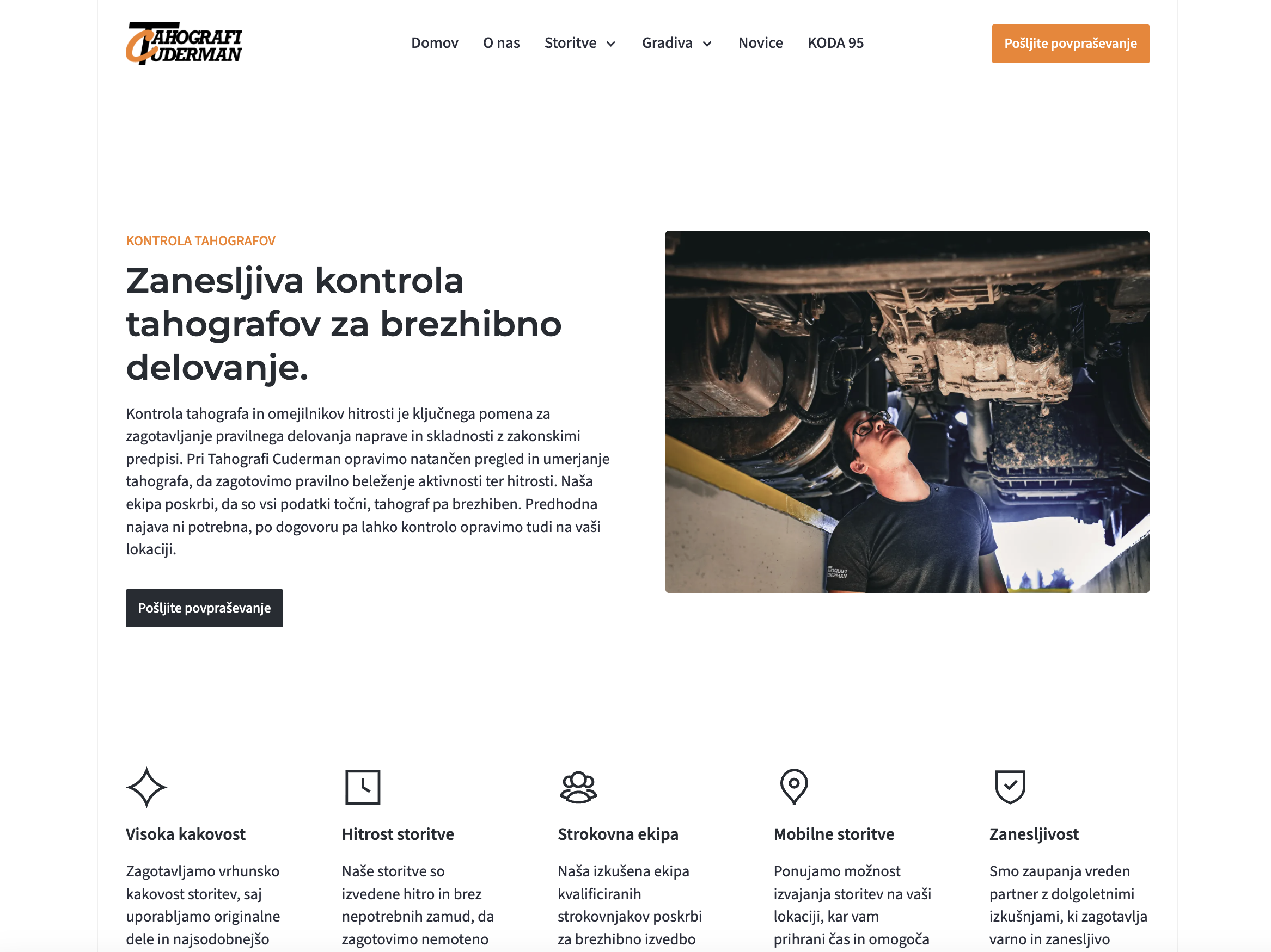 Tahografi Cuderman services page